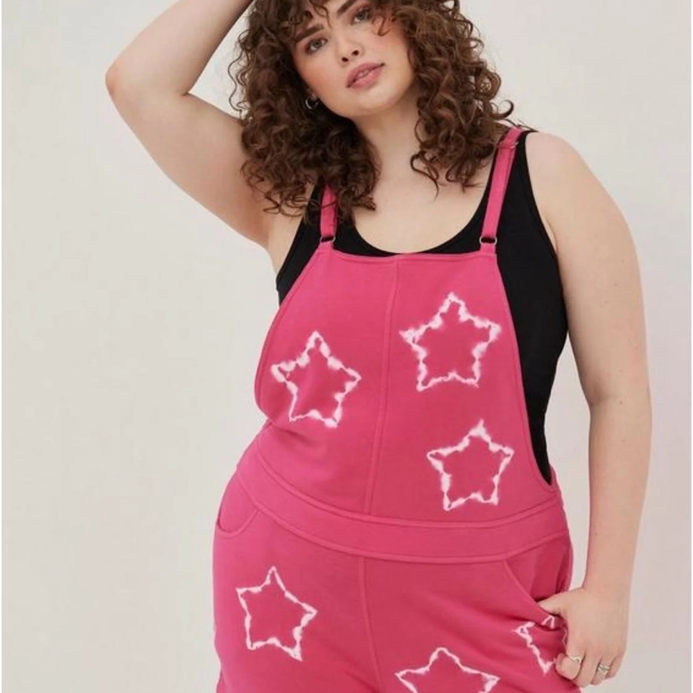 Torrid Lovesick French terry shortalls